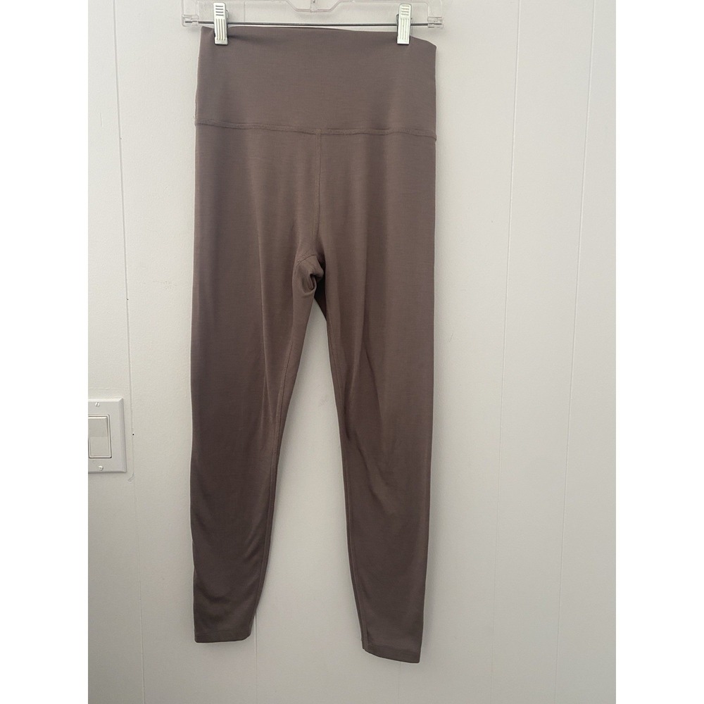 BEYOND YOGA Spacedye High Waisted Leggings Rib Panel Rosewood Heather SZ L